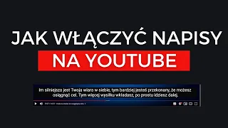 Jak włączyć Napisy na Filmach YouTube Jak powiększyć napisy i Zmienić Napisy na Polskie | Angielskie