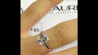 1.30 ct Emerald Cut Diamond Solitaire Ring