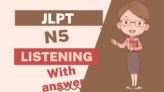 JLPT N5 Listening Practice 2| Japanese Listening practice| #japaneselanguage #listening  #viralvideo