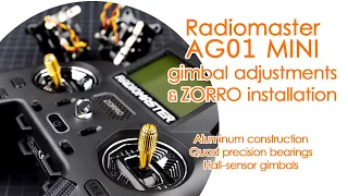 Radiomaster ZORRO gimbal upgrade: AG01 CNC gimbals installation guide and adjustments