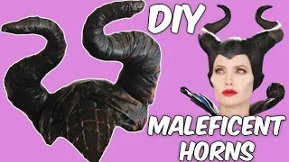 DIY MALEFICENT horns. HALLOWEEN HOMEMADE COSTUMS