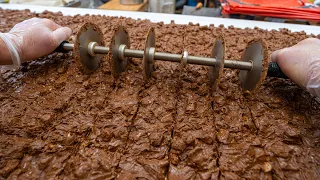 ASMR Making Chocolate Cashew Bark (no talking)