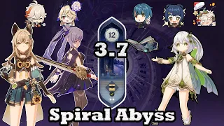 Keqing Kirara & Nahida National | Spiral Abyss 3.7 | 9 stars | Floor 12