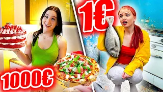 1000€ Hotel  vs. 1€ Hotel Zimmer ! 😳🏩 (Challenge) - Celina