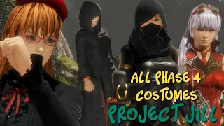 DOA6 All (25) Phase 4 Costumes, DLCs, Hairstyles & Accessories from SEASON PASS 1 to 4~ Poject-JILL-