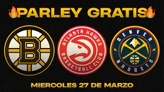 🔥 PRONOSTICOS NBA Y NHL PARA HOY 27/03/2024 🔥 PARLEY GRATIS 🏀🔥-