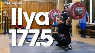 Ilya Ilyin 177.5kg Snatch Slow Motion Training Camp Poland