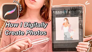 How To Make A Digital Faceless Portrait Using Procreate! Cartoon Yourself! Easy Tutorial!