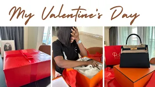 VLOG | LUXURY SHOPPING FOR VALENTINES DAY FOR MY HUSBAND | REACTION TO MY FIRST HERMES KELLY 28 BAG