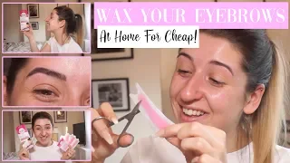 HOW TO WAX YOUR EYEBROWS AT HOME | VEET FACIAL WAX STRIPS | HOLLY GRIFFITHS