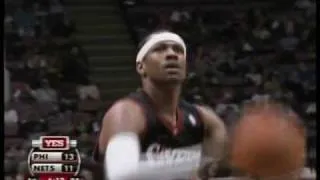 Allen Iverson 37pts vs Jason Kidd Vince Carter NJ Nets 06/07 NBA