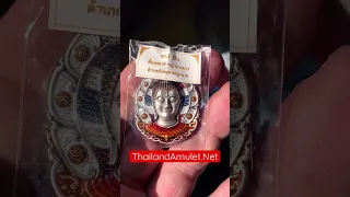 Pra Nakprok Thai Amulet Solid Silver Luang Por Tong Wat Ban Rai