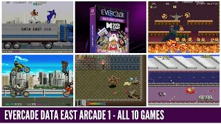 Evercade Data East Arcade 1 (Gameplay from All 10 Games)