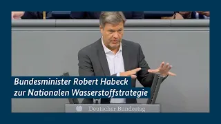 Bundesminister Robert Habeck zur Nationalen Wasserstoffstrategie