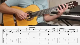 Greensleeves (easy version) with Guitar Pro Tabs