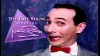 Pee-Wee Herman Guest Host on Joan Rivers The Late Show 1987