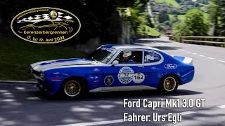 Urs Egli mit dem Ford Capri Mk1 3.0 GT am Kerenzerbergrennen 2022