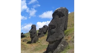 Easter Island Moai made from concrete