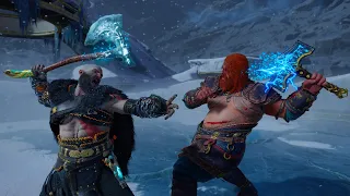 Cloaked Kratos vs. Thor New Game Plus - Aggressive Combat (No Damage/GMGOW) - God of War Ragnarok