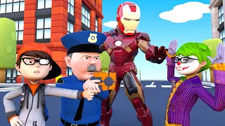 Ironman Protect Blind Nick - Scary Teacher 3D Avengers Hero