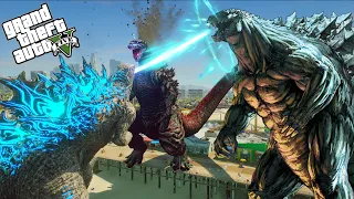 Godzilla vs Godzilla Earth and Shin Godzilla Battle - GTA V Mods