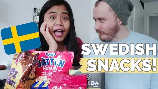 I TRY SWEDISH SNACKS! | Life in Sweden