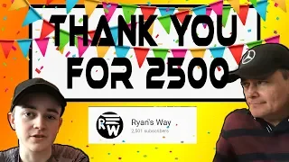 SO WE DID IT 2500 SUBS!!!!!!