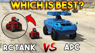 GTA 5 ONLINE : APC VS RC TANK (WHICH IS BEST?)