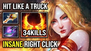 INSANE 1v5 Late Game Right Click Lina 100% Instant Delete Anyone with Arcane Blink Rapier Dota 2