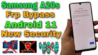 Without PC ! Samsung A20s Frp Unlock/Bypass Google Account Lock Android 11/12 | New Security