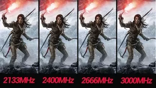 Rise of the Tomb Raider 2133MHz vs 2400MHz vs 2666MHz vs 3000MHz RAM Comparison