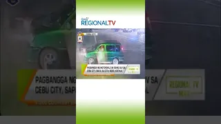 Pagbangga ng motorsiklo sa isang SUV sa Cebu City, sapul sa CCTV #shorts | GMA Regional TV