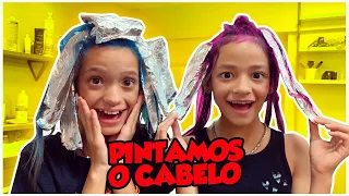 WE PAINT THE HAIR FOR THE FIRST TIME - MILLENA AND MANU MAIA