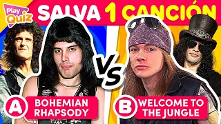 ¿Qué Canción Prefieres? 👨‍🎤🔊 Salva una canción Rock 🤟 - Versus Play Quiz de Música