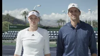 Elena Rybakina's Mic'd Up Practice | 2020 Indian Wells