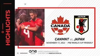 HIGHLIGHTS: CanMNT vs. Japan in pre-World Cup friendly (Nov. 17, 2022)
