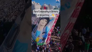 LEGENDARY Argentina celebration after World Cup W. 🔥🤯 #shorts