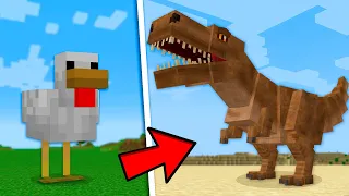 Transformei Mobs em Dinossauro