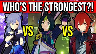 DPS Showdown! Who's the STRONGEST Standard Banner Character? Tighnari vs Diluc vs Keqing