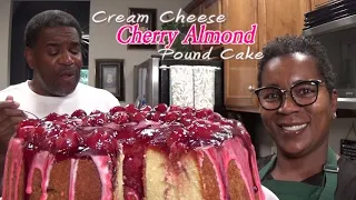 Cream Cheese Cherry Almond Pound Cake🍒 | It's Pound Cake Time | This Cake Is Soooo Good!!!