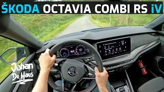 2021 ŠKODA OCTAVIA COMBI RS iV PLUG-IN HYBRID 245 HP POV TEST DRIVE