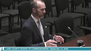 Board of Commissioners Afternoon Meeting: September 13, 2022