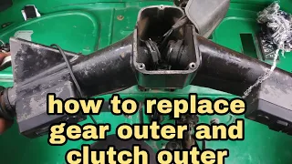 how to replace gear outer and clutch outer bajaj auto 4stroke