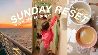 FALL/SUNDAY RESET: regrouping for the upcoming week onboard as a cruise ship entertainer