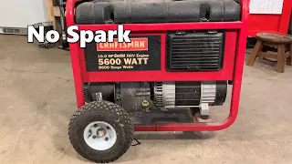 Craftsman Generator No Spark - Bad Low Oil Sensor - Fixed