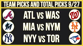 FREE MLB Picks Today 9/27/22 Baseball MLB Betting Tips and Predictions