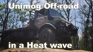 UNIMOG off road driving in a heat wave, heat strokes were the least of out problems.
