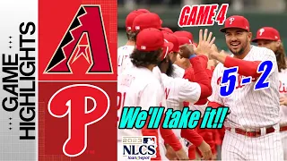 Phillies vs D-Backs NLCS GAME 4 [FULL Highlights] 10.21.2023 | MLB Postseason 2023