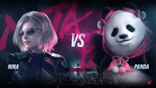 Tekken 8 Gameplay Nina VS Panda