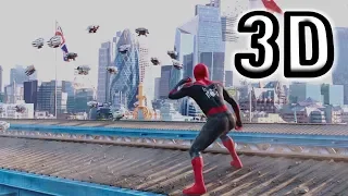 3D Clip: Spider-Man fights Mysterio's drones (5.1 Audio)